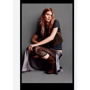 Zara Satin skirt with Lace leggings Size Med Dust Lavender